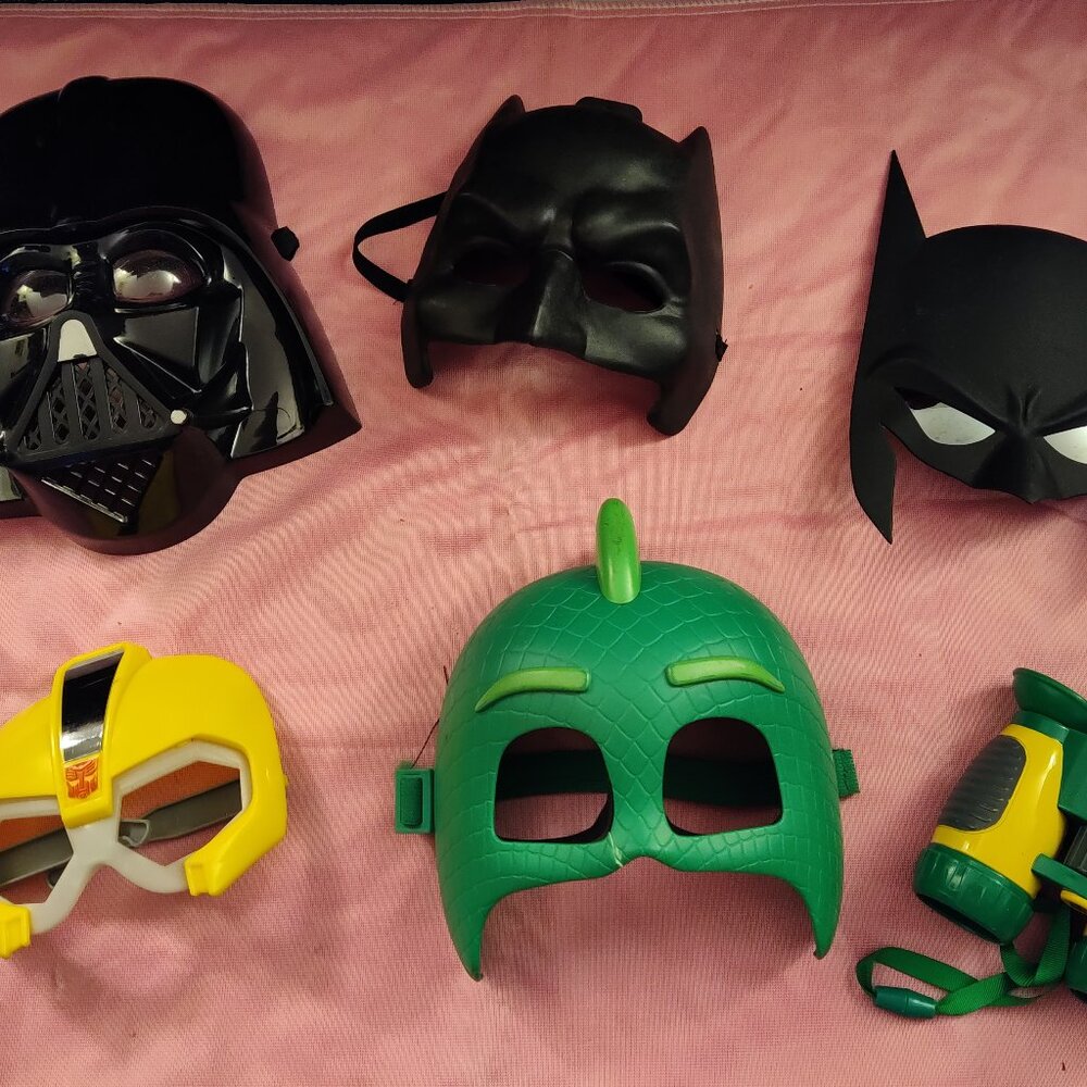 LOT OF 5 - Halloween masks costumes cosplay for kids
